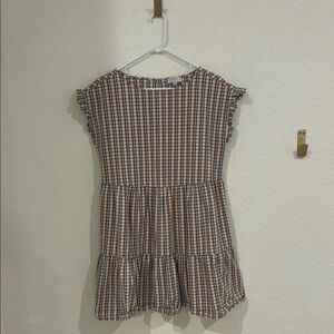 LOFT Tiered Ruffled Shift Dress